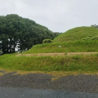 雨の日の五郎山古墳☔