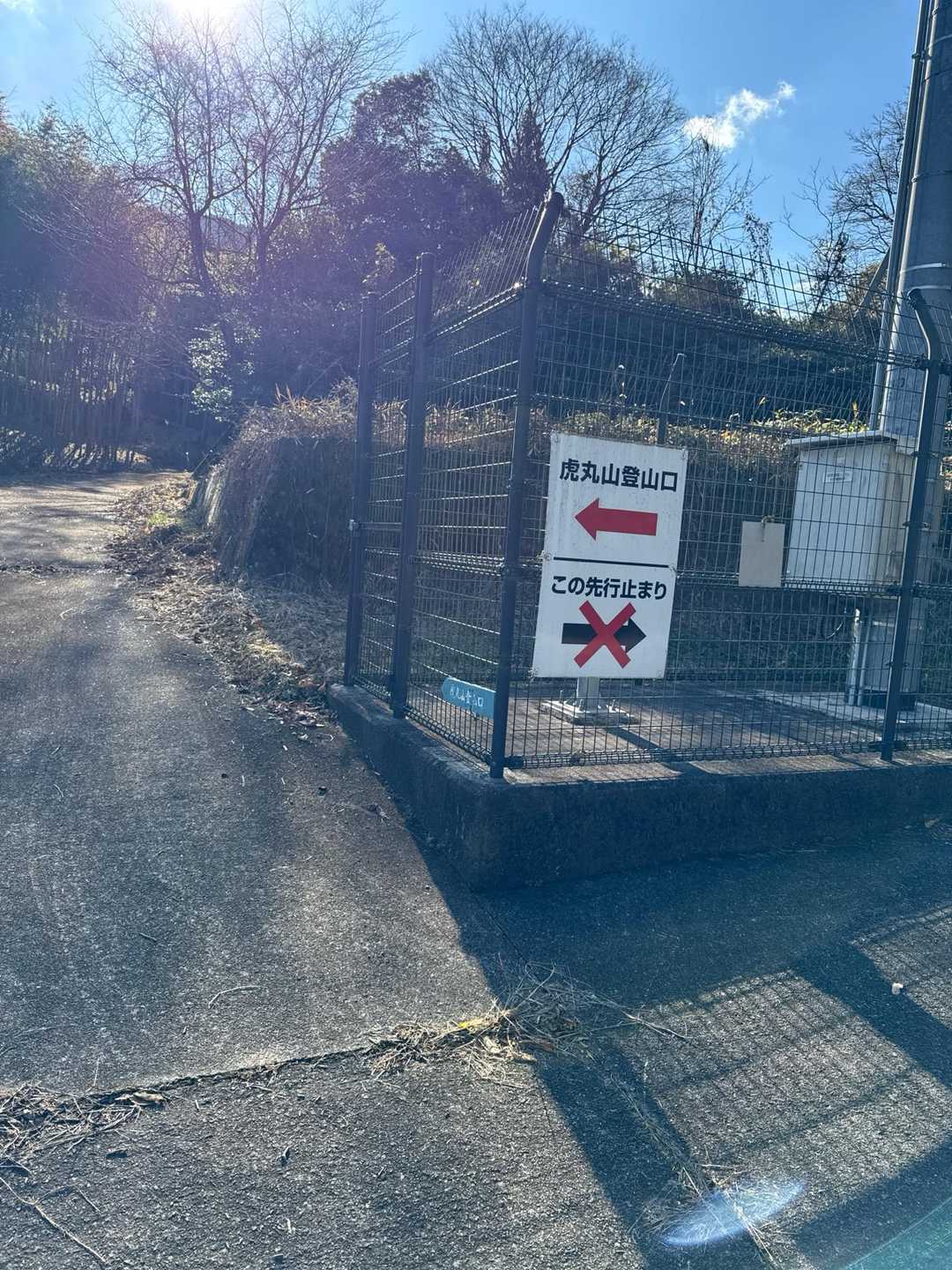虎丸山 往復コースの写真