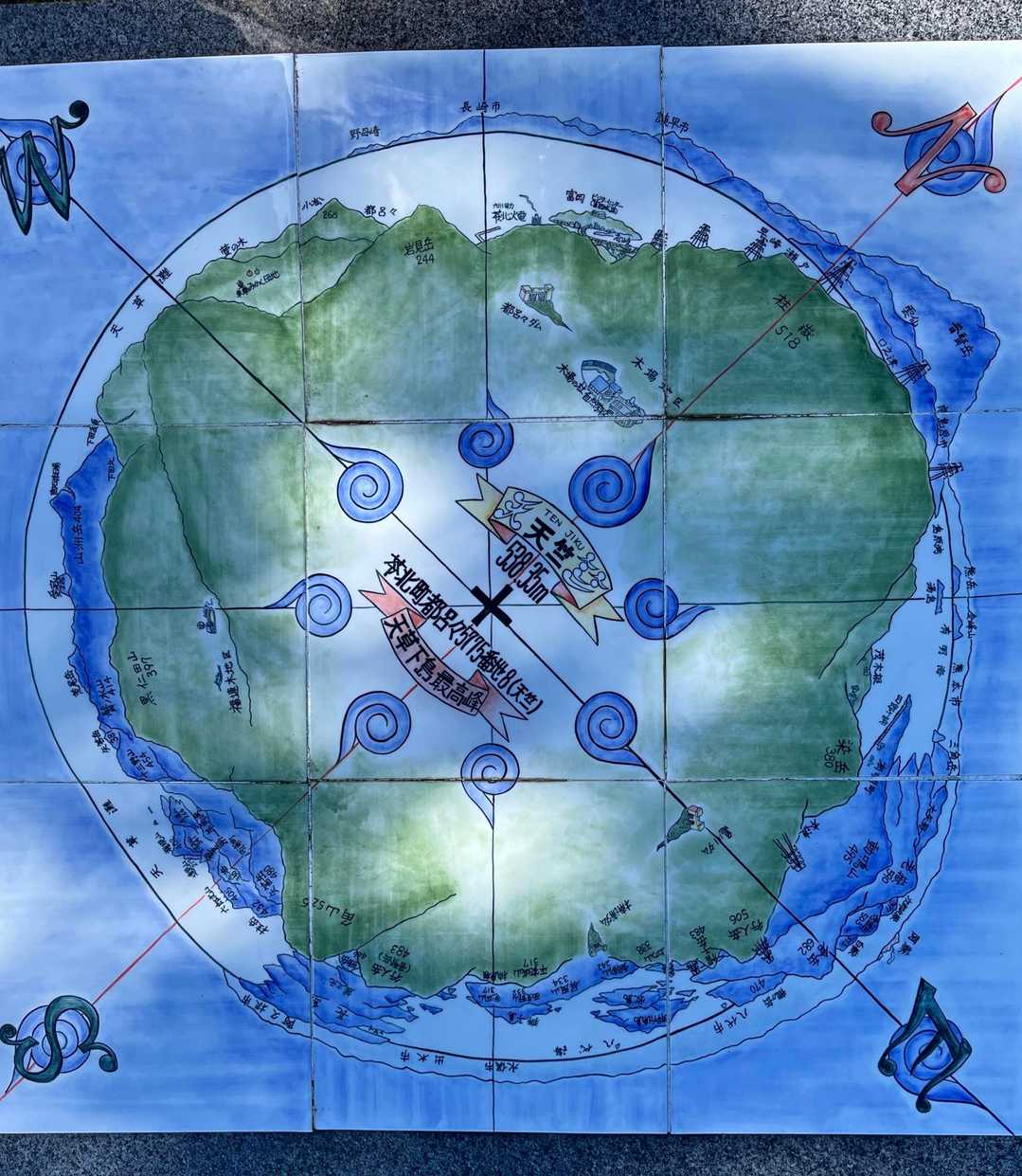 山頂観望図