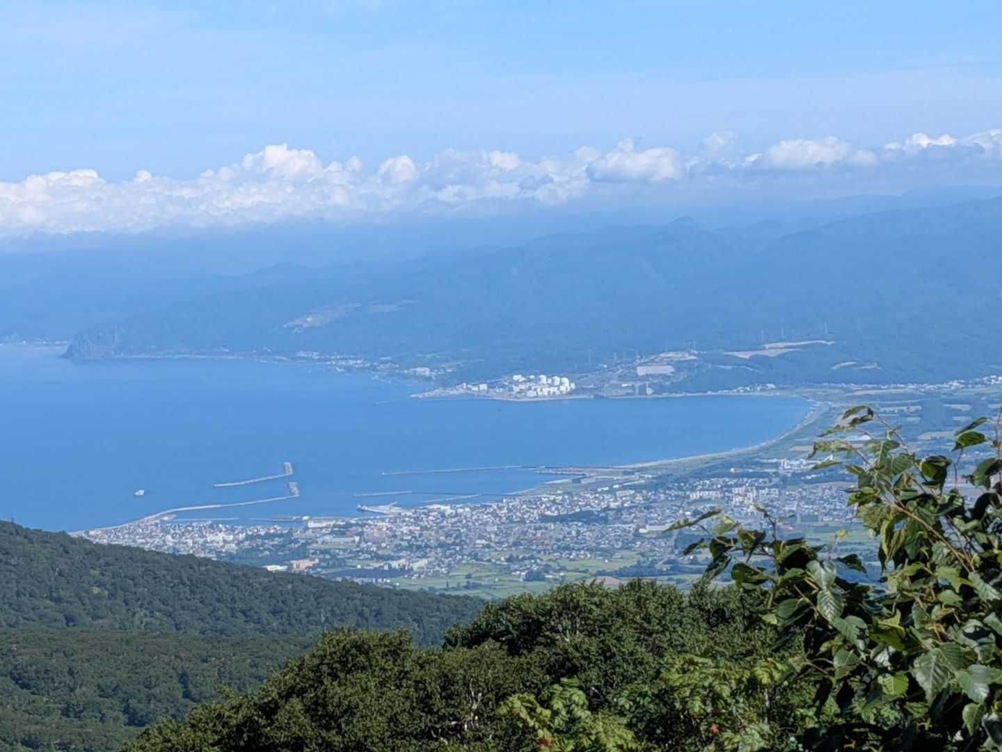 岩内の街が見える👀