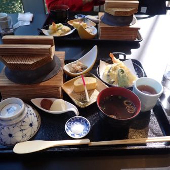 釜飯セット　お風呂券付きで1997円
食後に温泉に入りました
1月以来の牛滝温泉　やっぱり良いです