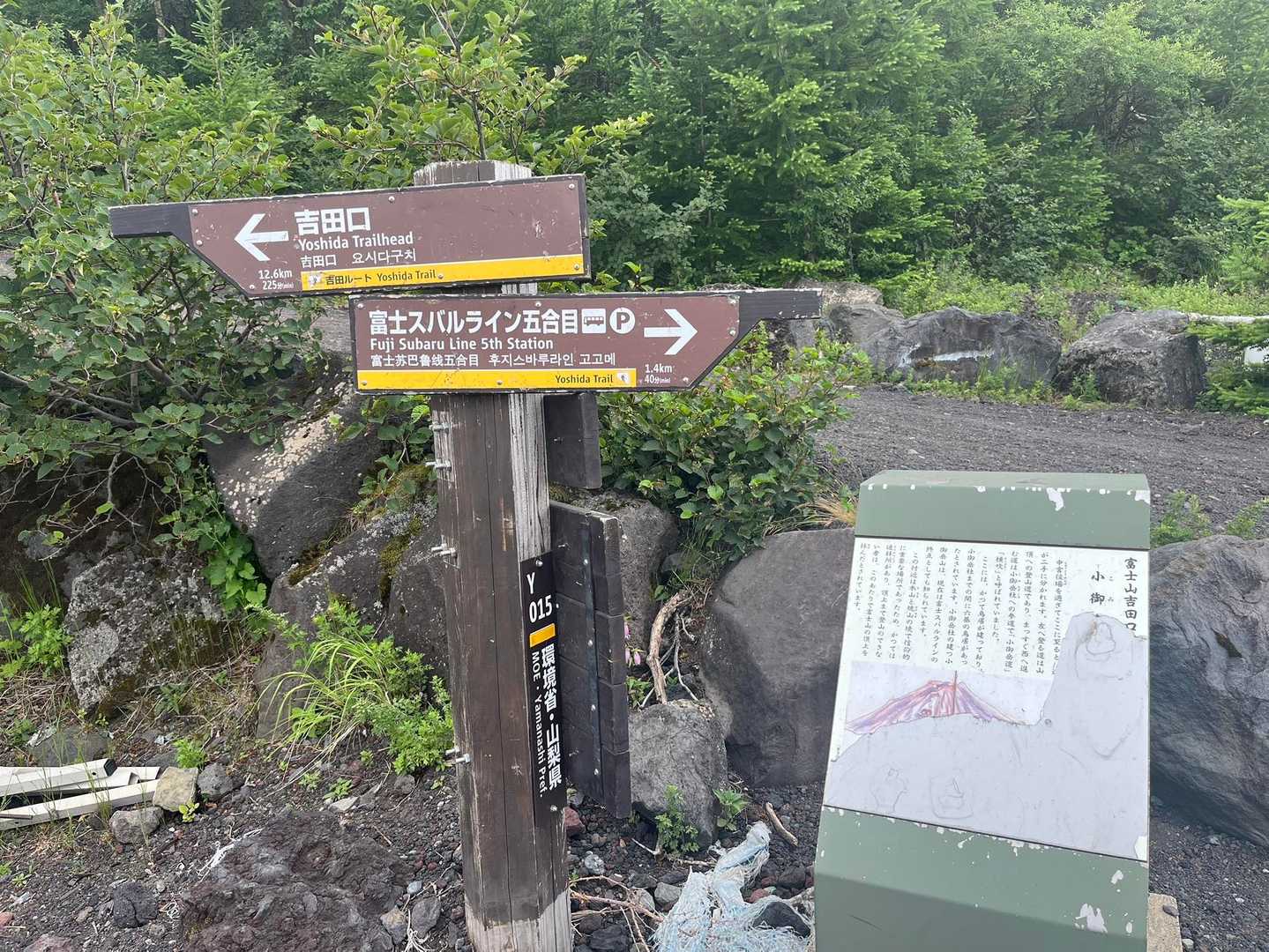 馬返バス停-小室浅間神社-経ヶ岳 往復コースの写真