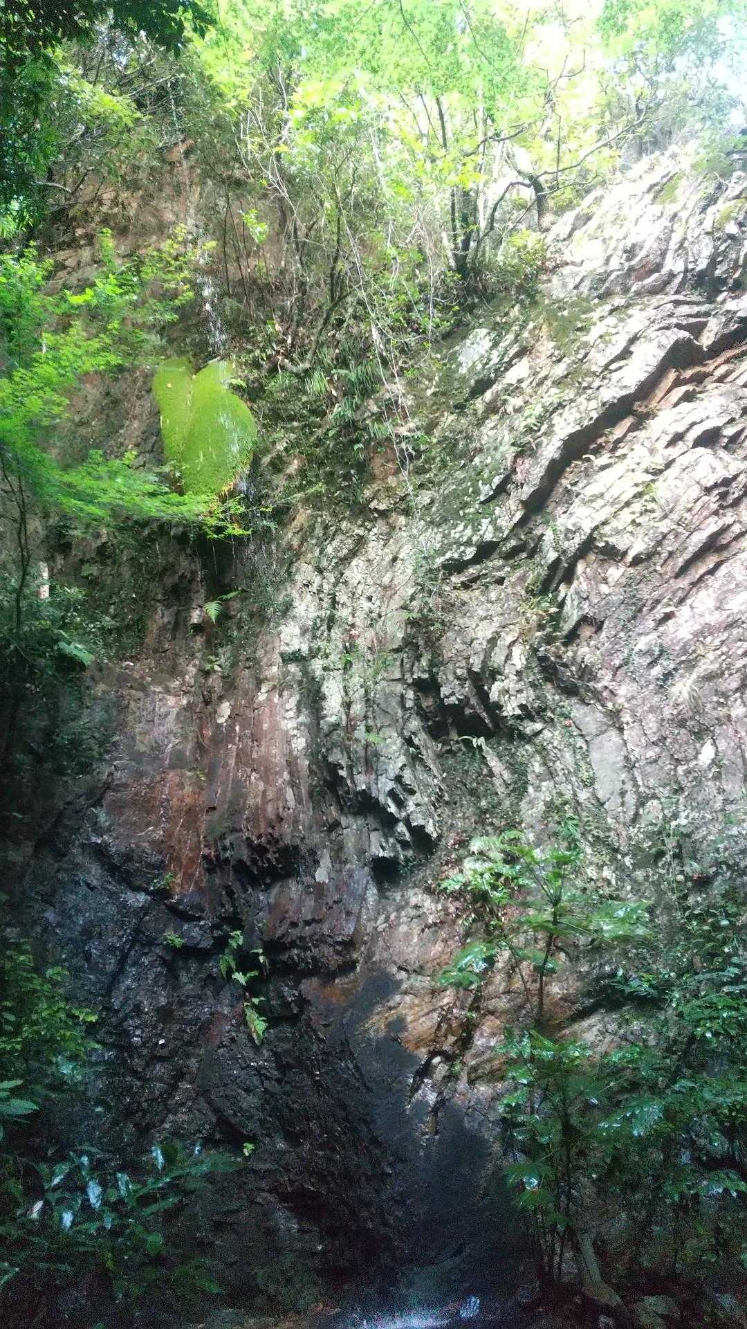 岩戸の滝(観音滝)がありますので、
手・顔、タオルを洗って、ちょっと涼みました(´- `*)
