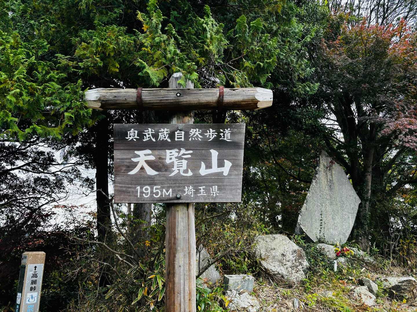 天覧山195m
