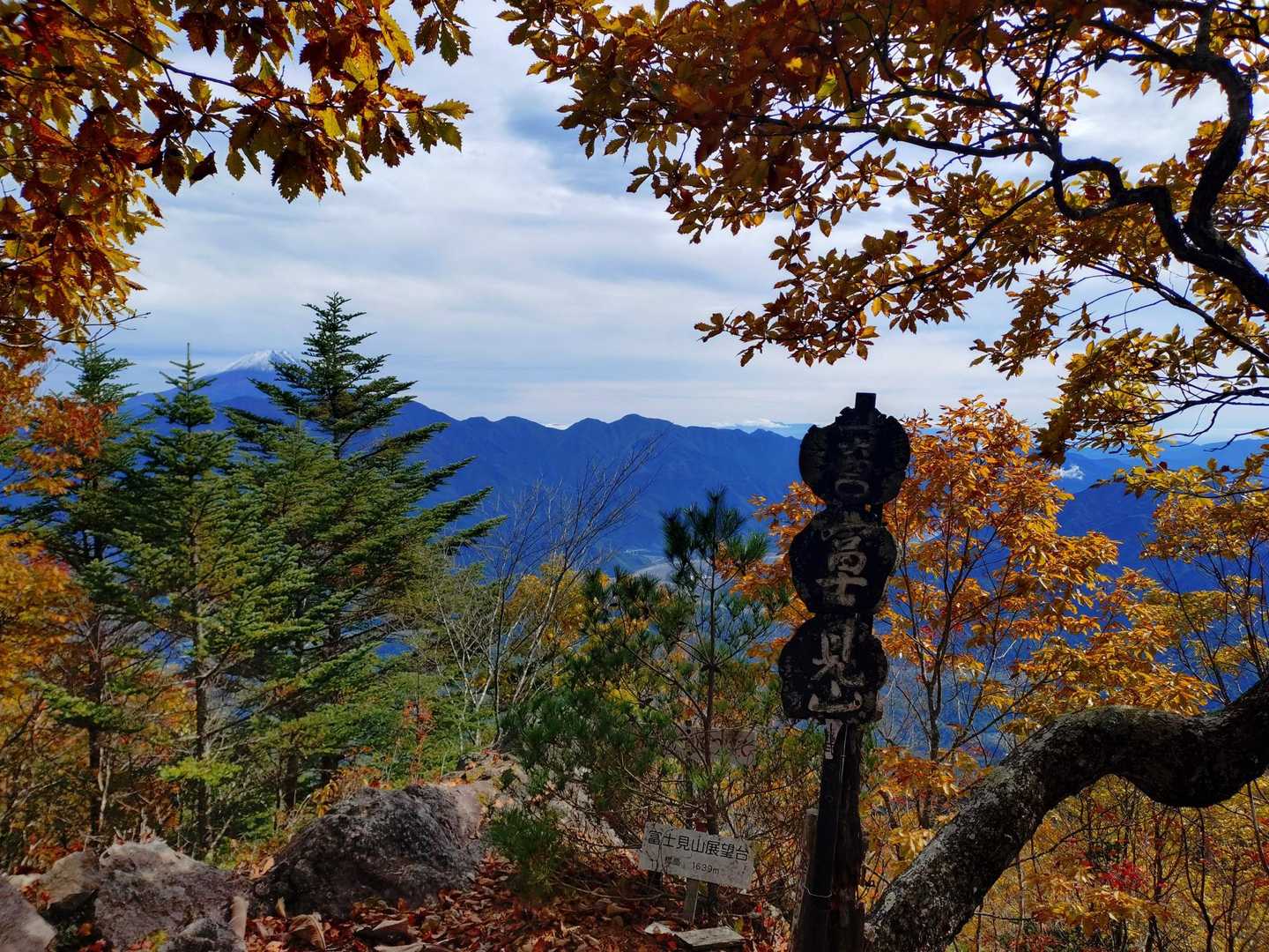 どうやら山梨百名山⛰️の山頂はまだ先のようです🥵