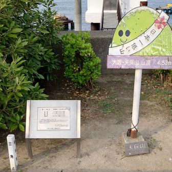 ということで天保山登頂です。
二等三角点「天保山」