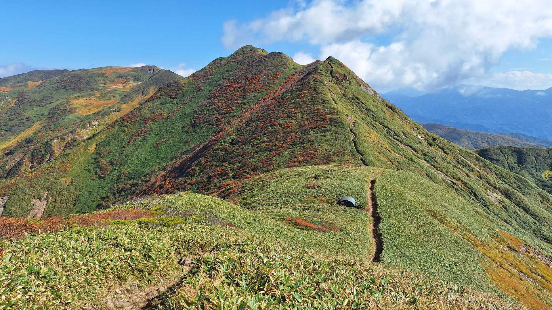 松ノ木沢ノ頭-白毛門-笠ヶ岳 往復コースの写真