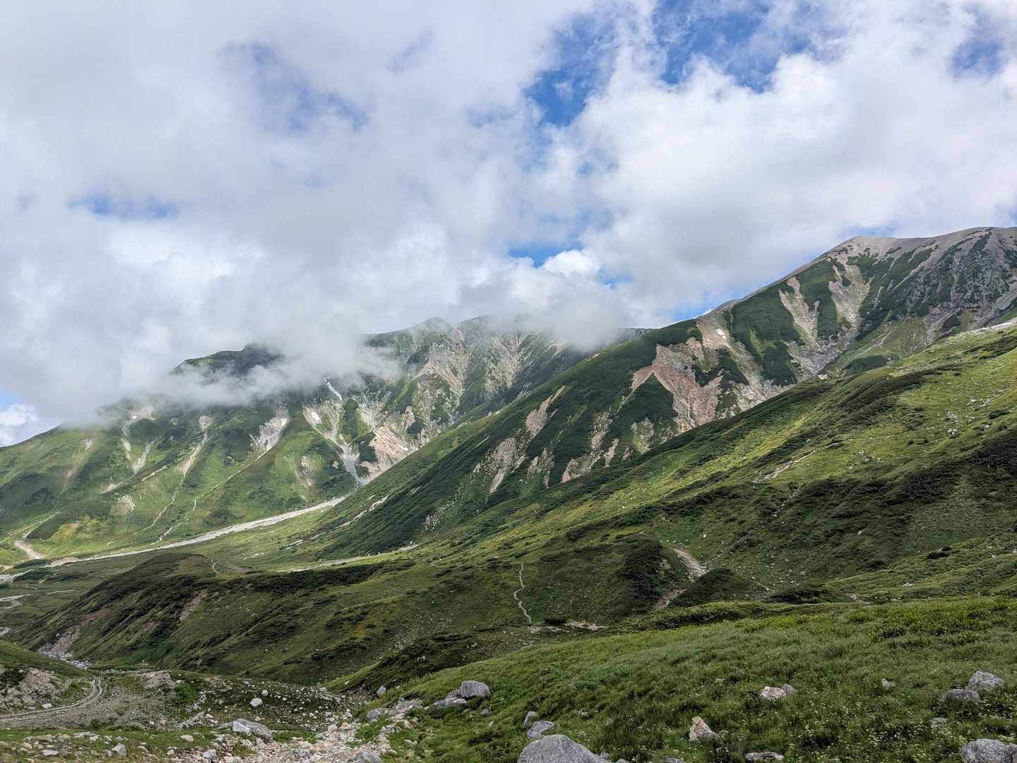 雲が晴れて来た