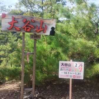 先日、鬼飛山に行った際に大谷山、八坂山も周るつもりが雨で中断したので、その続きです