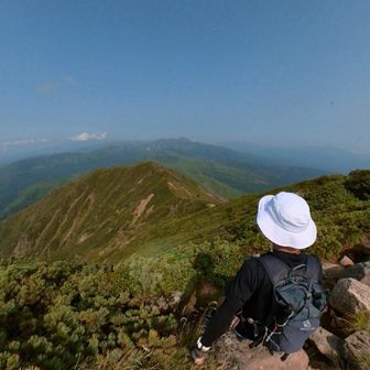 十勝岳連峰最北からの眺め