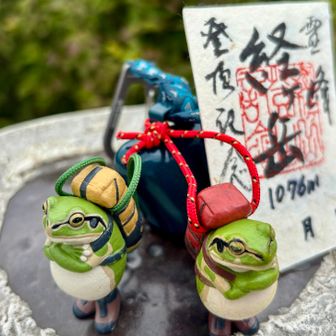その前に
nanaさんとワタシのカエルくんで
記念撮影🐸