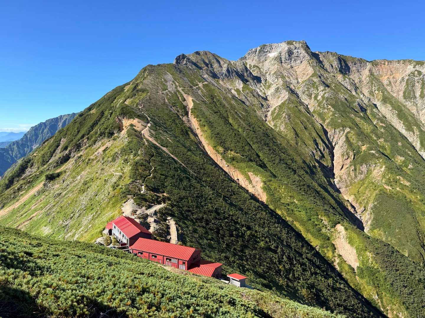 五竜岳-北尾根の頭-鹿島槍ヶ岳-鹿島槍ヶ岳-布引山 縦走コースの写真