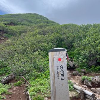 九合目ですが、山頂はまだまだ。