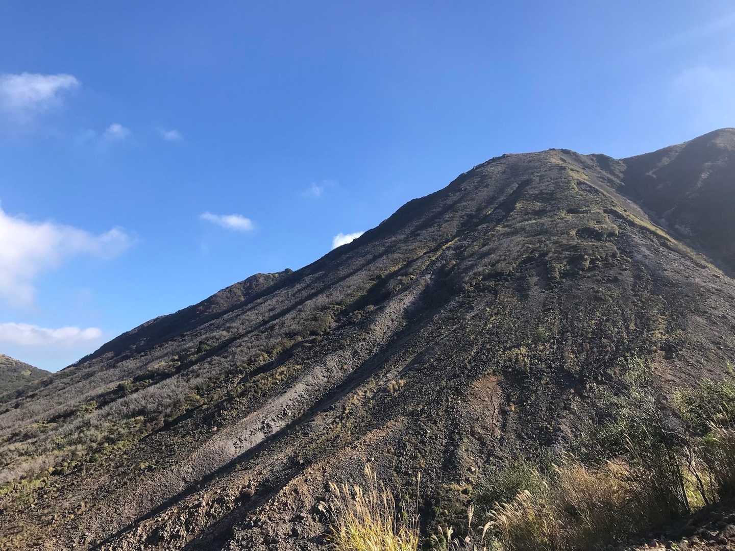 くじゅう登山口バス停-諏蛾守越-三俣山 往復コースの写真