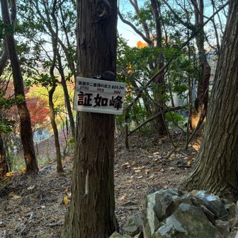 証如峰　
この左側は広い北摂霊園