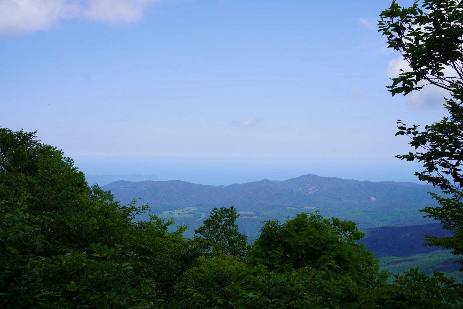 山頂から太平洋方面
