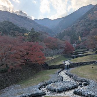 ちょっと遅かった、太陽は山のかなたに