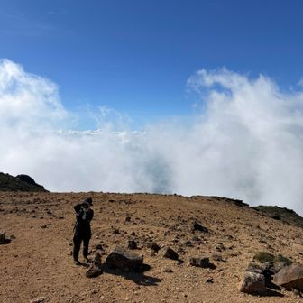 この火星みたいなところが好き
雲☁️もあってすごい高いところおるみたい