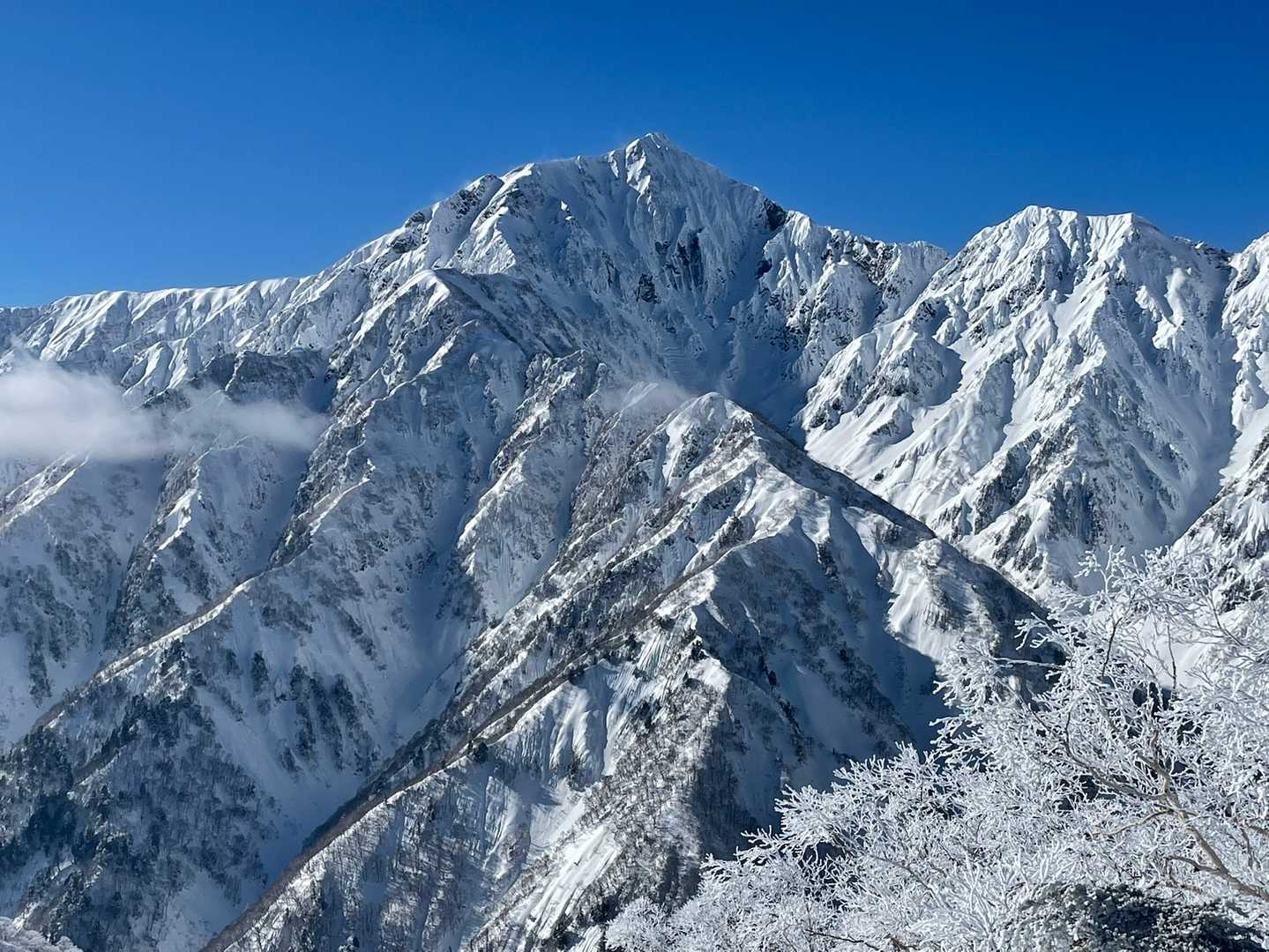 鹿島槍ヶ岳も、迫力❗️の眺めで👍