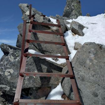梯子2箇所あります🪜
アイゼン爪を引っ掛けないように😬