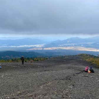小富士からの河口湖と山中湖