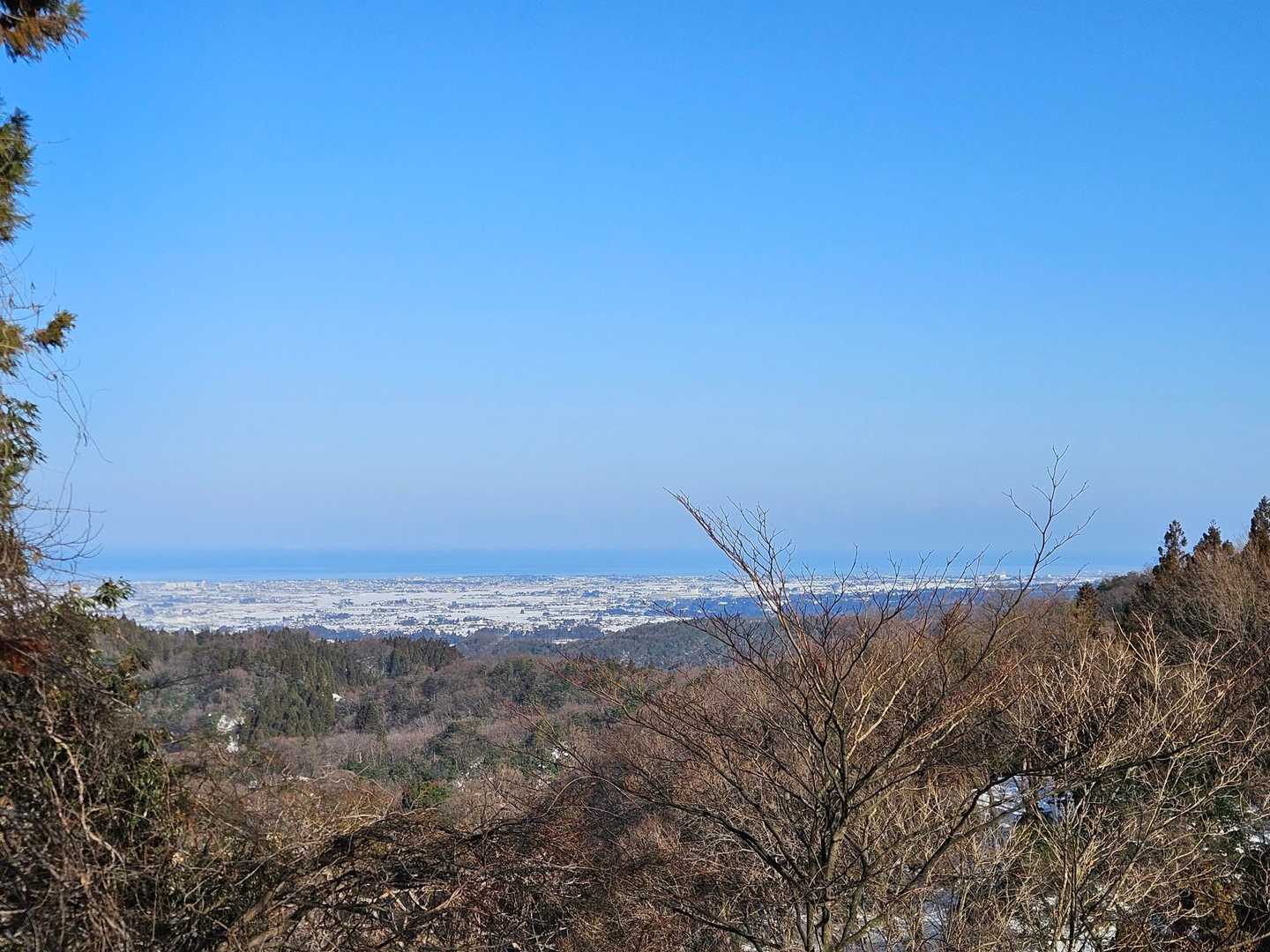 富山湾が見えてきました🌊