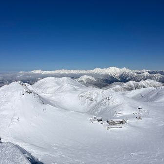 白銀の畳平が見える👀 この角度からは新鮮！