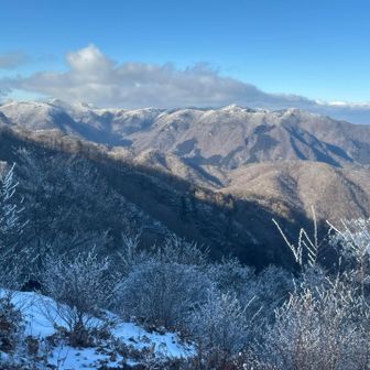 明神岳から桧塚方面