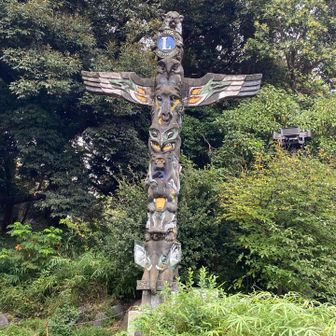 上野動物園のトーテンポール