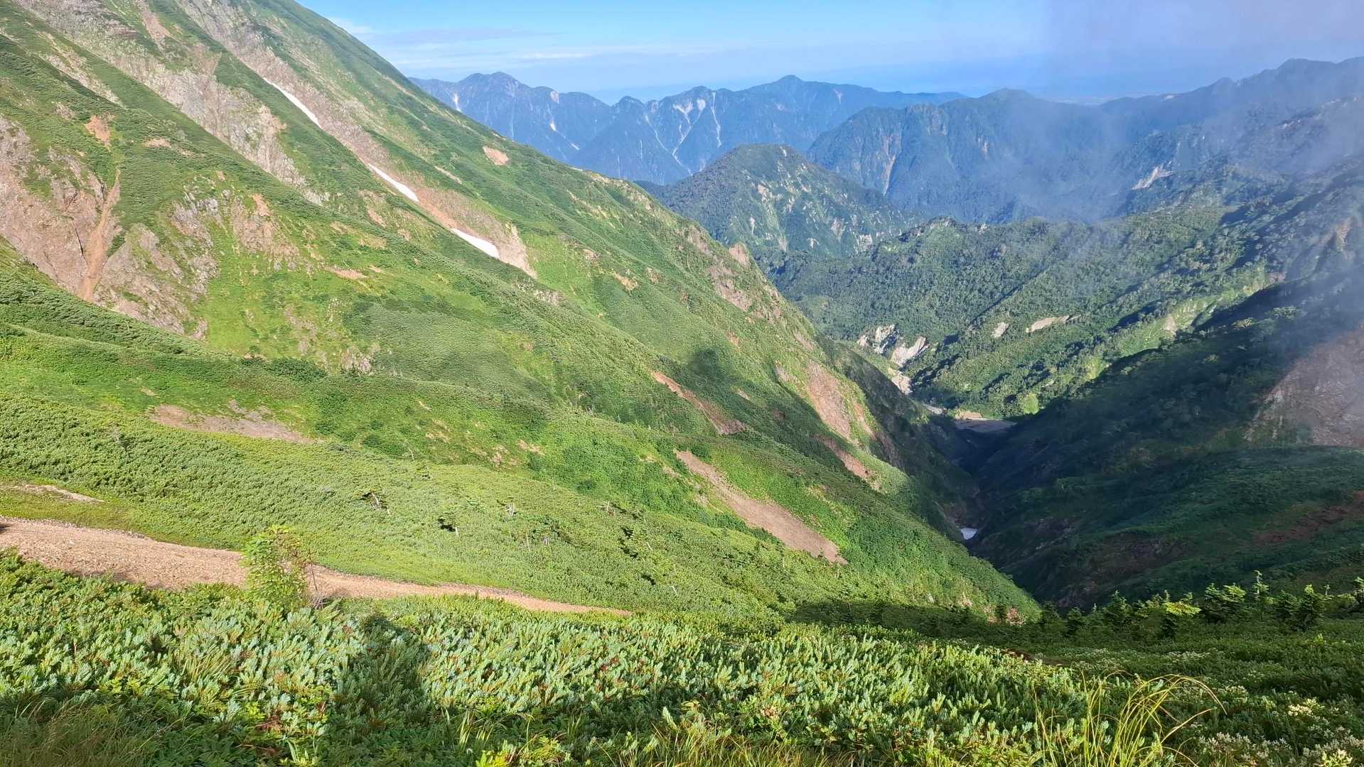 五竜岳 往復コースの写真