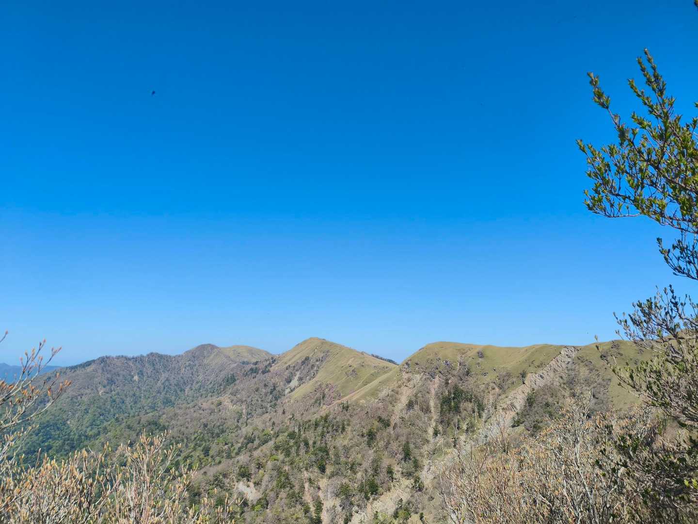 見ノ越-剣山-次郎笈-三嶺 縦走コースの写真