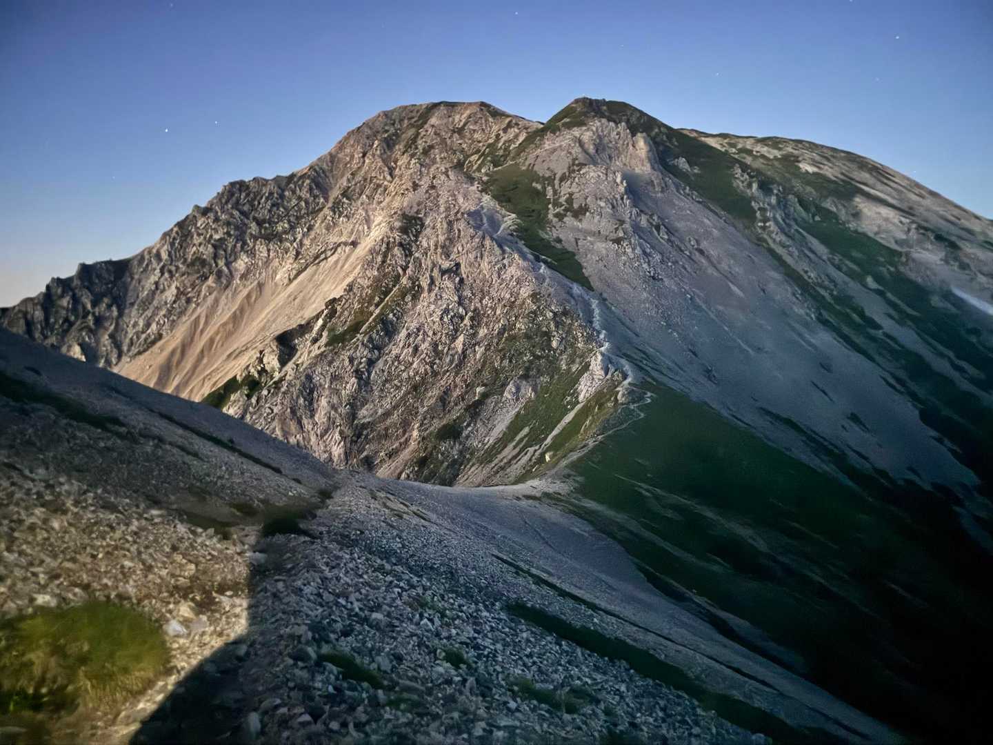白馬鑓ヶ岳の山容⛰️