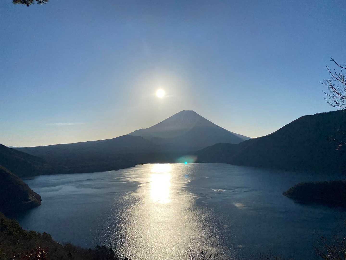 中ノ倉峠展望台！
僕のふっじさーん！
今日は丸見えだよ〜