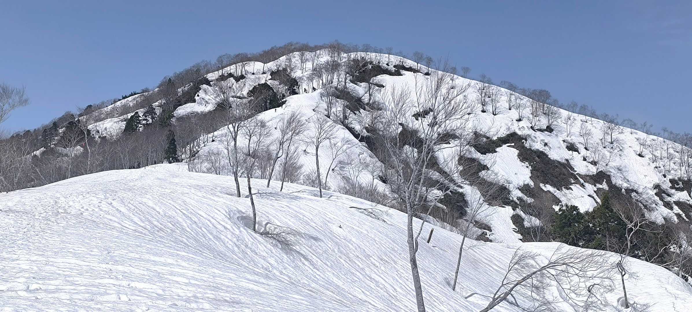 大熊山頂でしょうか    目を凝らすと先行者がふたり