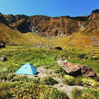 この景色を見て「カール泊サイコーじゃん✨️」ってなって即設営🏕️