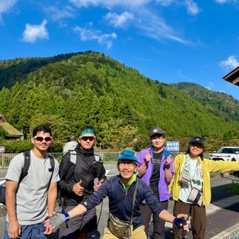 めっちゃピーカンやん！☀️今回も山友ニマさんに誘われ、京都トレラン🏃‍♂️仲間たちとご一緒いたします。