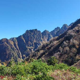 小窓尾根も美しい