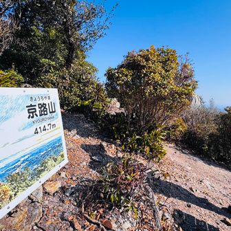 
そんな京路山の看板
そう
この看板の絵みたいに、ココにもおっ立ち台岩あり😁
