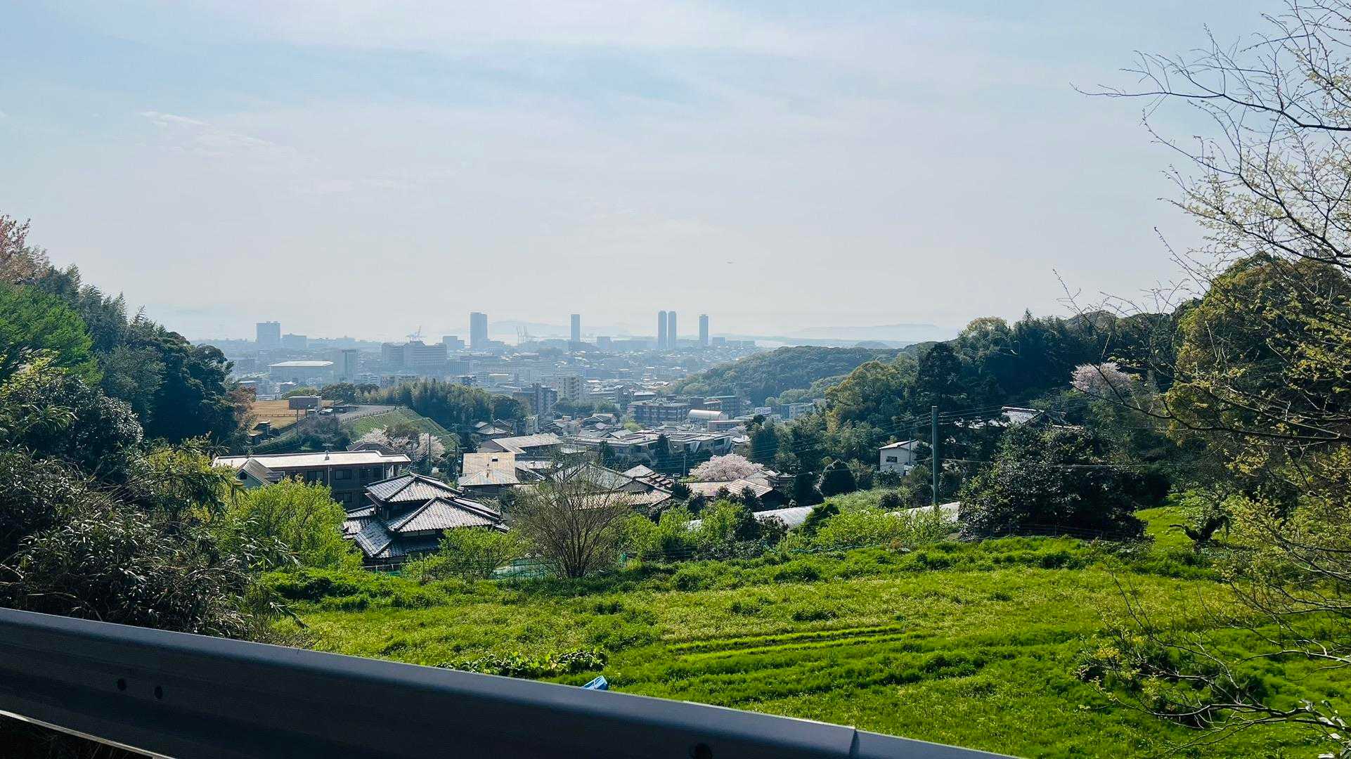 駐車場に向かうまでの景色も美しい