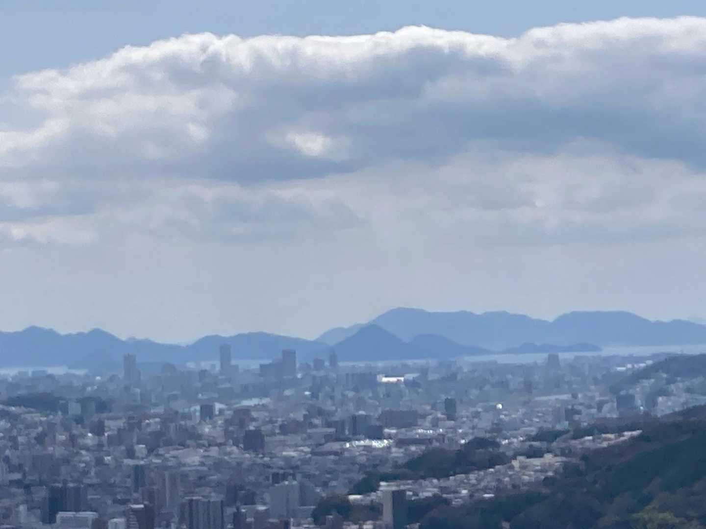 今日は、海、島まて、見渡せます