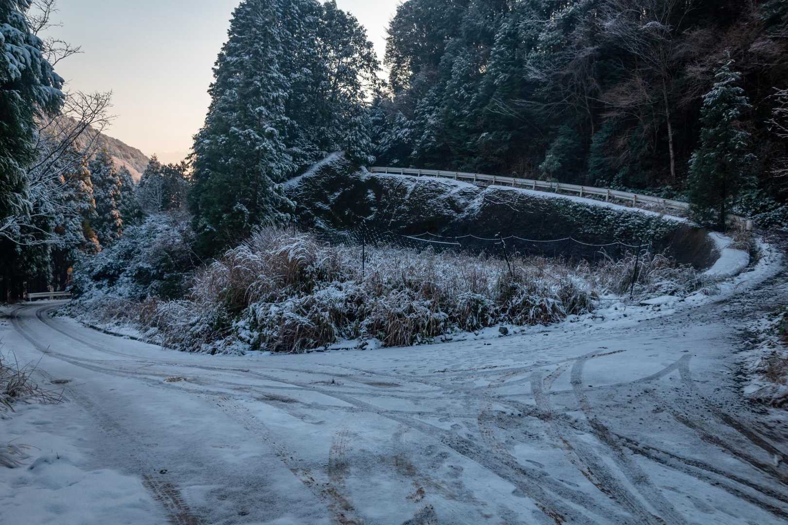 登山口の駐車場