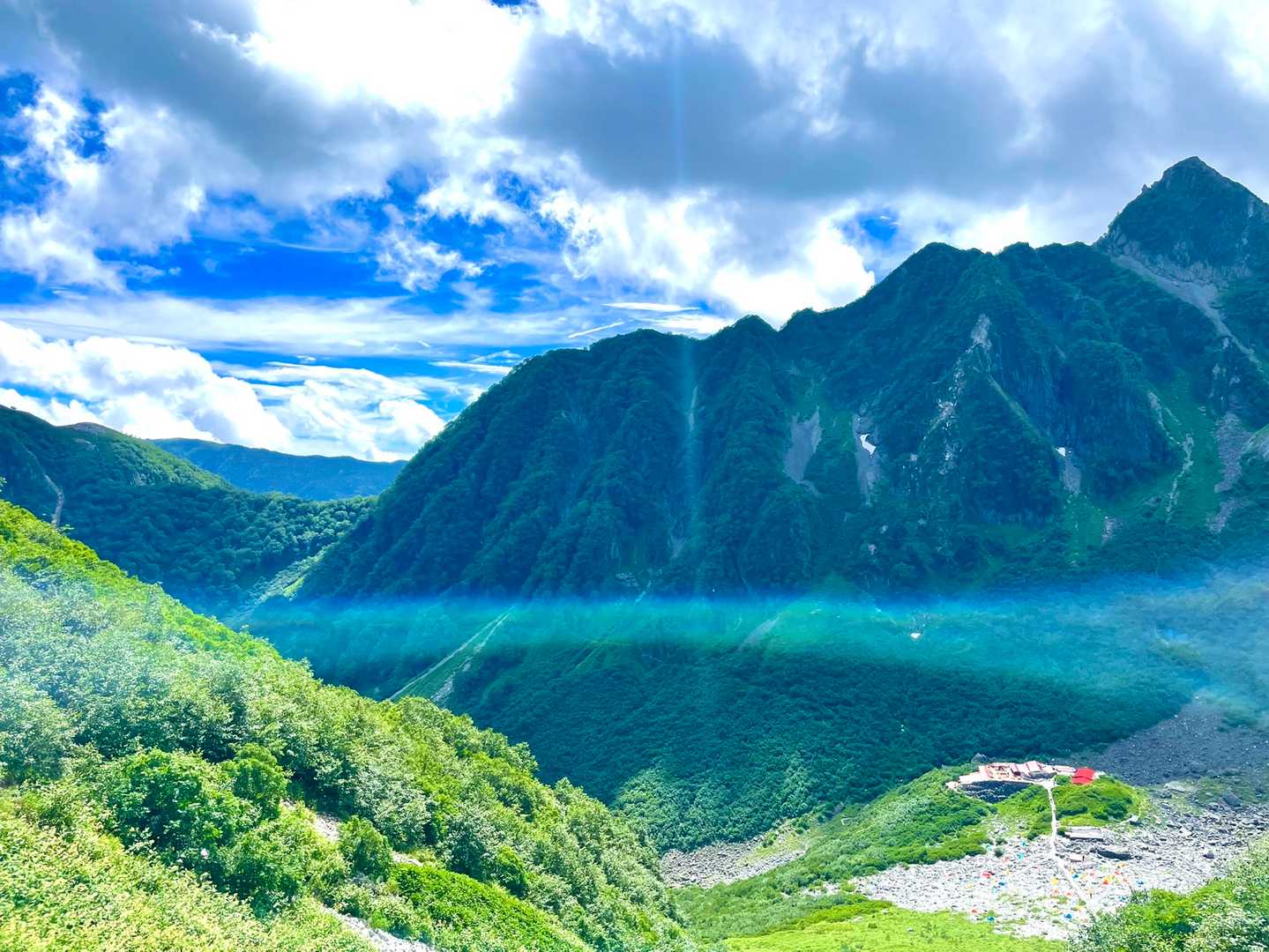 北穂高岳 往復コースの写真