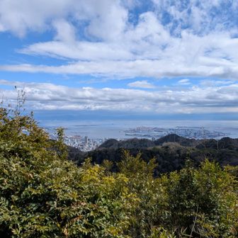 山頂からの眺め
飛行機が着陸するのを観察しました^^