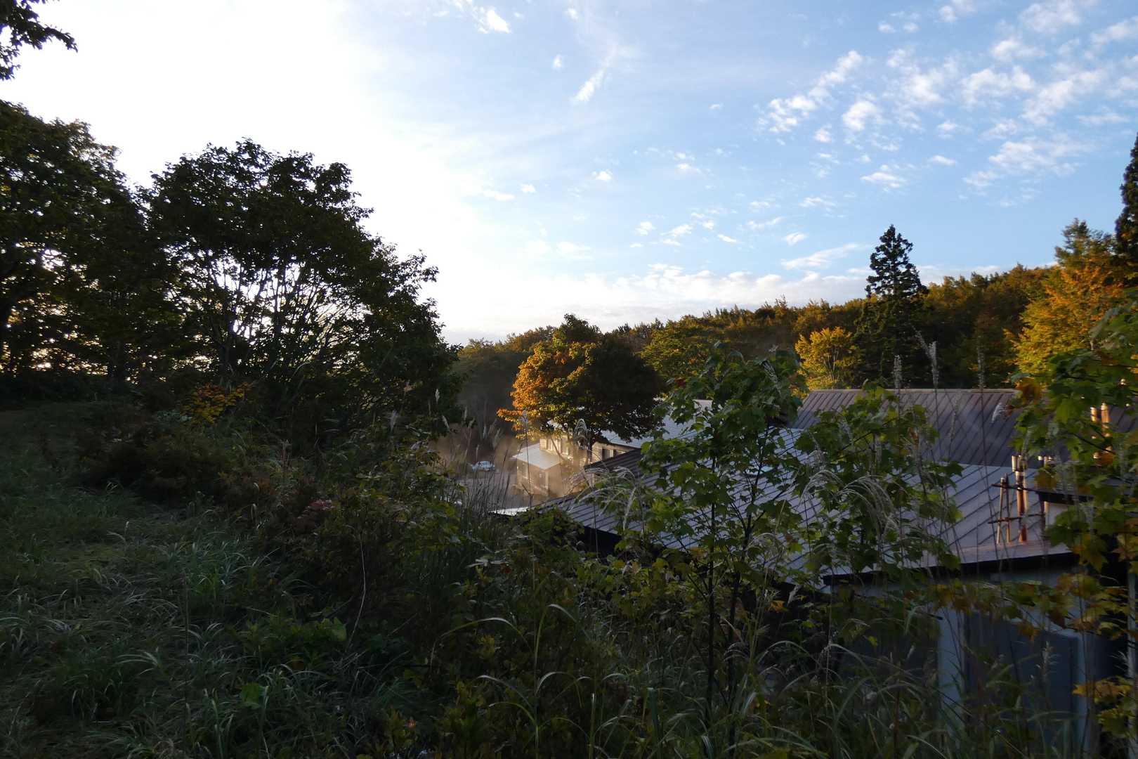 朝の谷地温泉