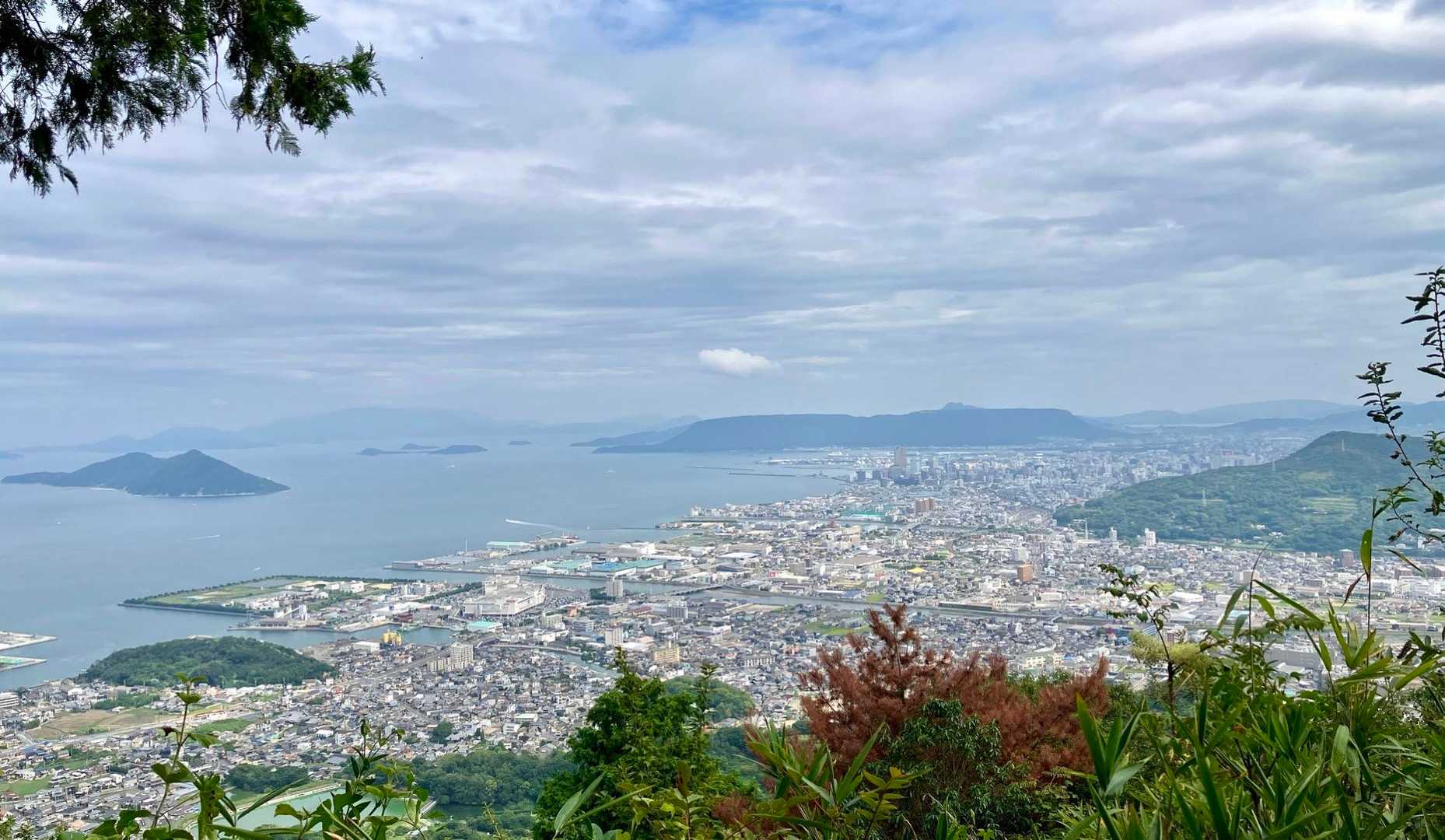 山頂付近のビュースポットから、屋島・女木島方面❗️お疲れ山⛰️