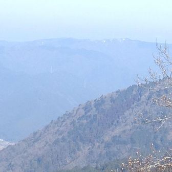 左下は大原、右の▲山は水井山。その左奥の稜線に皆子山が雪冠している姿が見える。京都で一番高い山で971ｍ。蓬莱さんの西でほぼ同緯度に位置する。
１/20万の地図のひ比較から。
