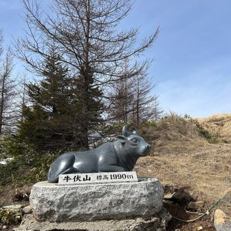 牛伏山に登りましょう
小屋の横から登ります