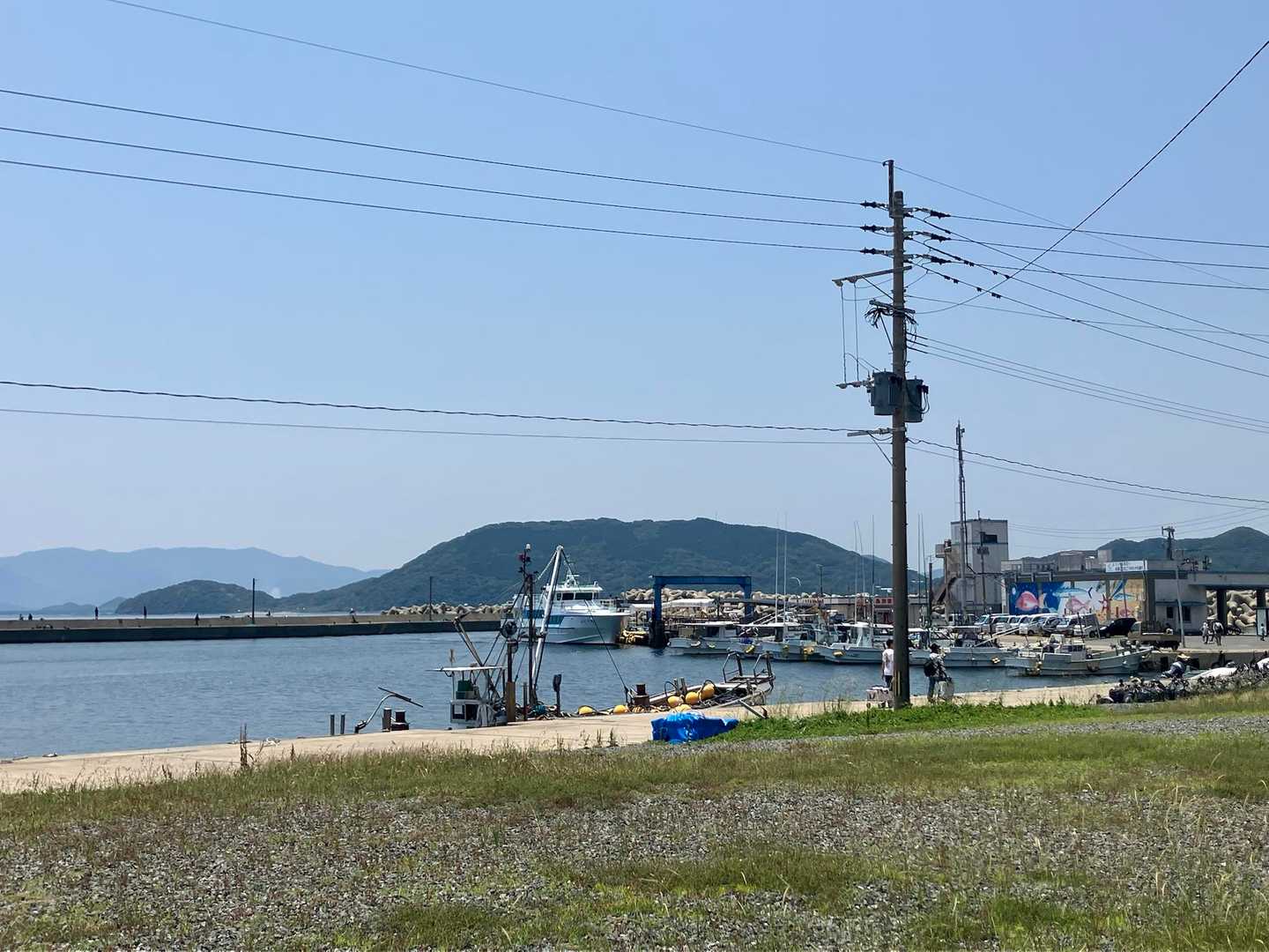 ゴール❗️
船が入港してきたよ🛥️