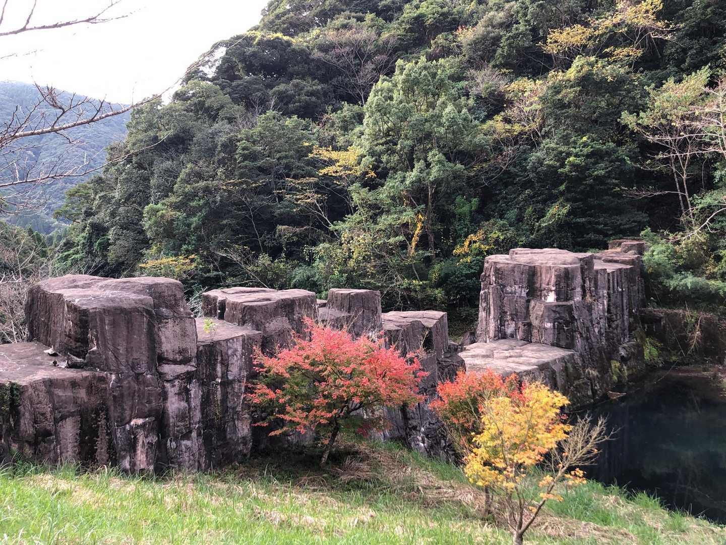 この堰堤は見応えありですよ