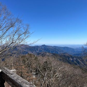 左から御前山、大岳山、右は忘れました
